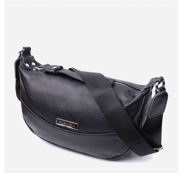 Сумка крос-боді через плече жіноча з натуральної шкіри середня