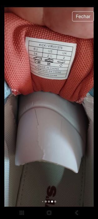 Sapatilhas Levi's Kick White Pastel Blue  N34