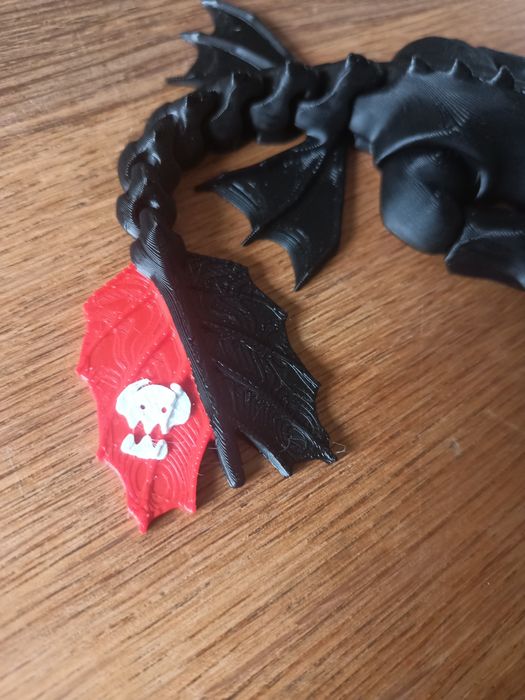 Smok Szczerbatek Jak wytresować smoka Nocna Furia - ruchoma figurka 3d