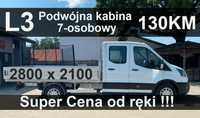 Ford Transit  Skrzynia 2700x2100 130KM Hak. hol. Podwójna kabina od ręki ! 1651 zł