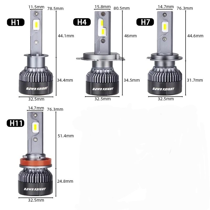 ТОП ПРОДАЖ Led лампы Dawn Knight K8C, K7C, K5C mini H1, H4, H7, H11