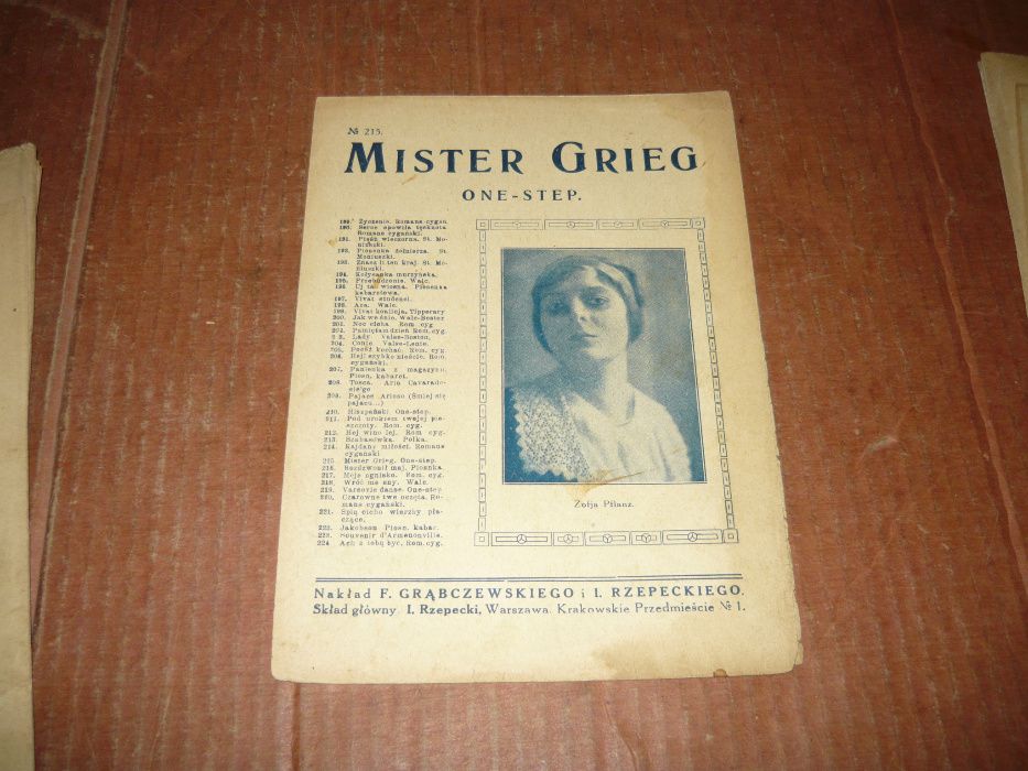 Mister Grieg Zofia Pflanz 1930r.