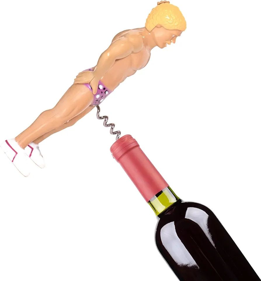 Abre-garrafas em forma de homem despedida de solteira humor erótica
