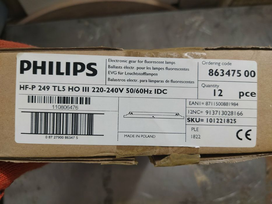 Електронний баласт PHILIPS  HF-P 249 TL5 HO III 220-240