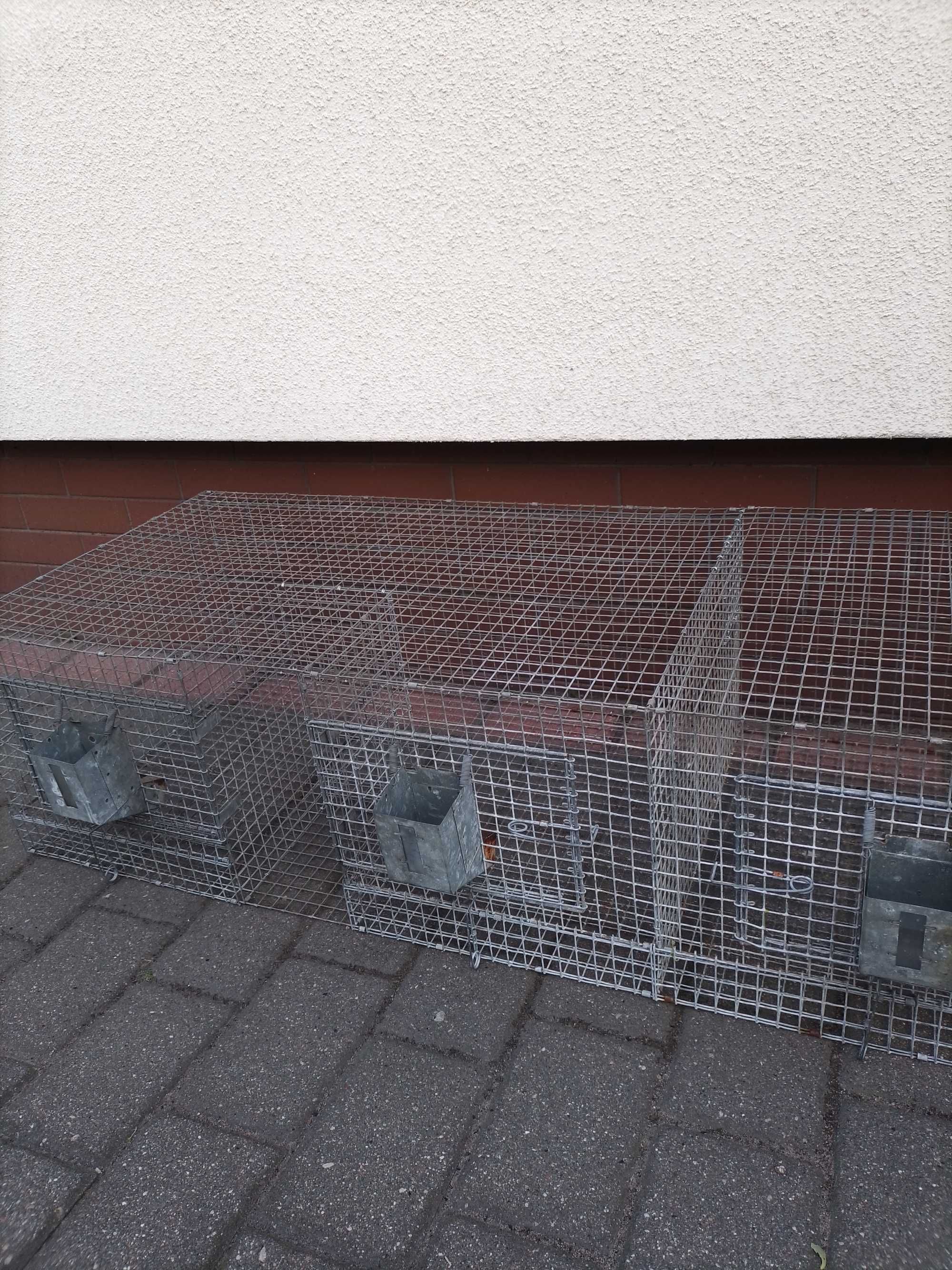 Klatka ocynkowana poczwórna przepiórki drób króliki 190x50x35
