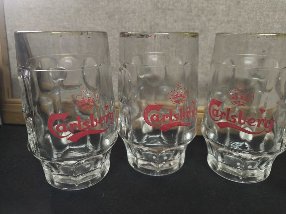 4 Canecas de Cerveja Carlsberg.
Conjunto de quatro canecas de cerveja