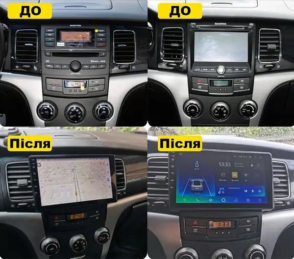 Магнітола 2/32 CarPlay швидкий процесор Ssangyong Korando 2010-2013