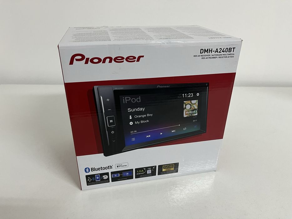 Auto rádio Pioneer DMH-A240BT - Bluetooth - Novo