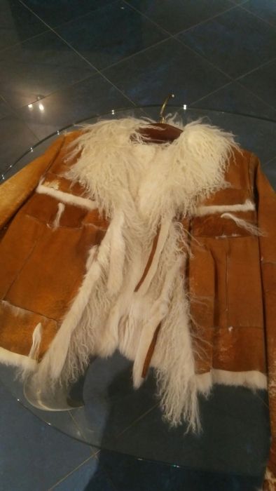Kożuch futerko kożuszek kurtka ze skóry made in Italy Shakira