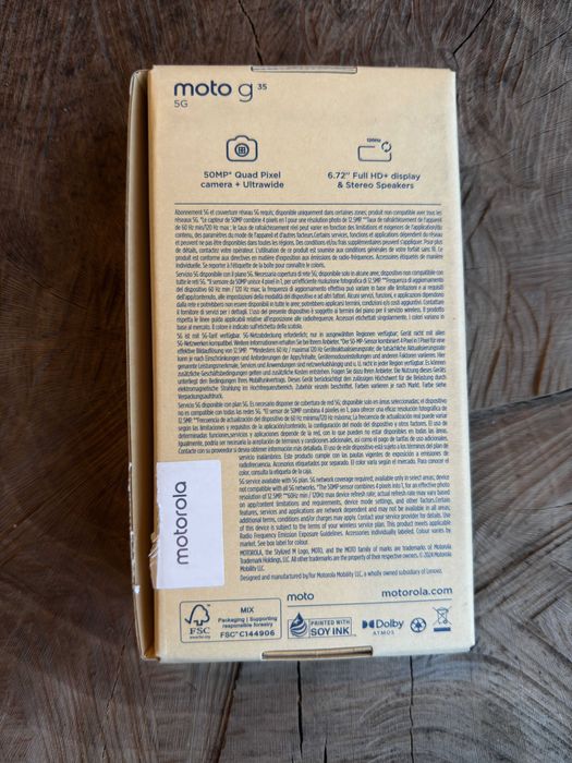 Motorola Moto G35 5G - 6.72" - 256GB - 8GB - 50mp - 5000mAh - Garantia