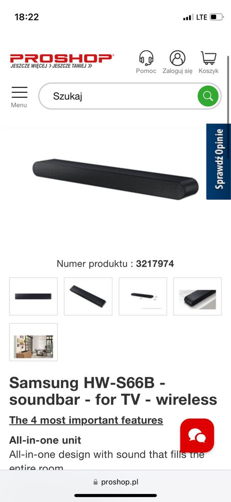 Samsung HW-S66B - soundbar