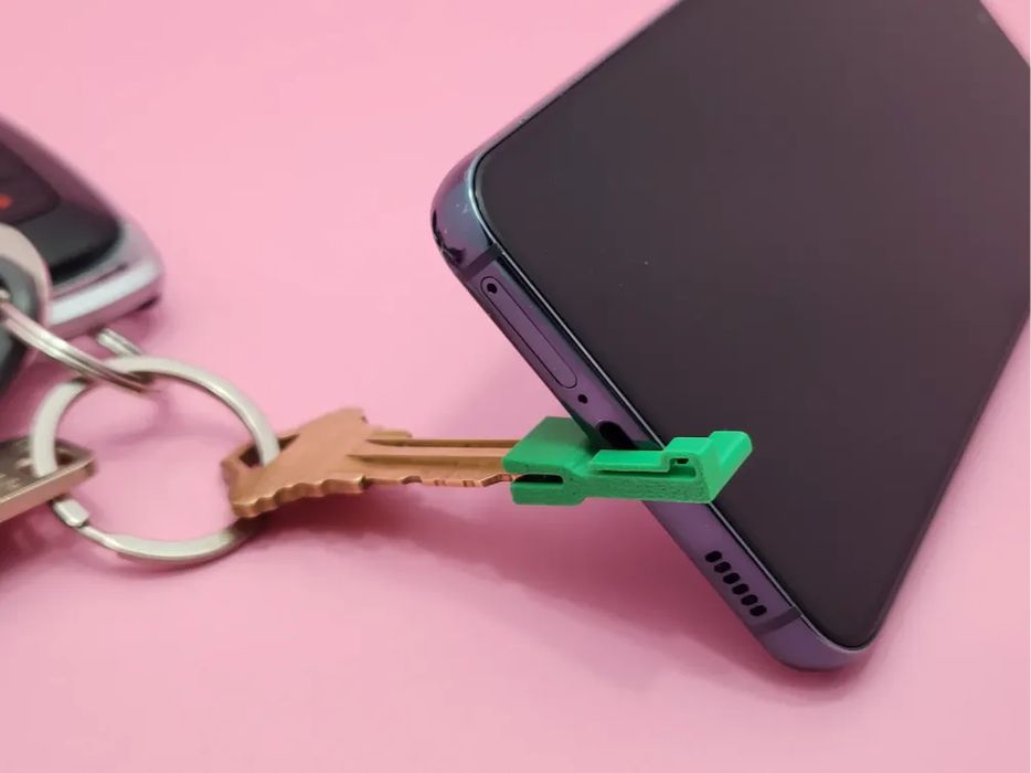 Mini Suporte para Telemóvel de Chaveiro