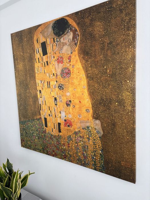 Obraz Klimt Ikea Pocałunek 90 na 90 cm