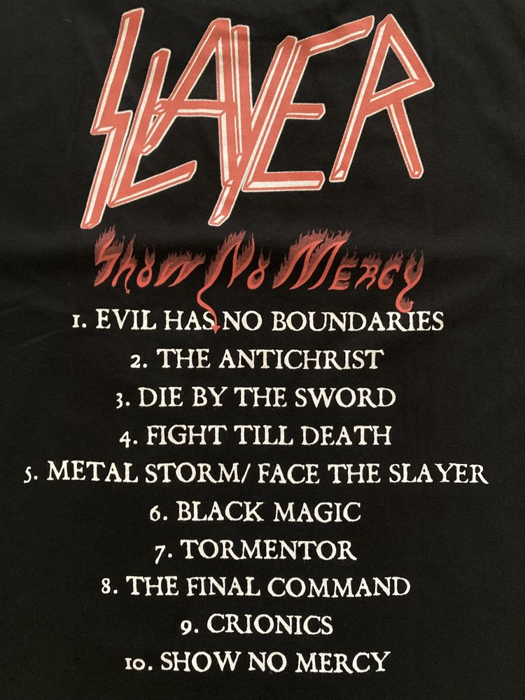 Футболка / мерч Slayer / Show no Mercy