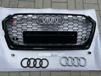 Решетка радиатора Audi A5 F5 (16-19) тюнинг стиль RS5 (чорний глянц)