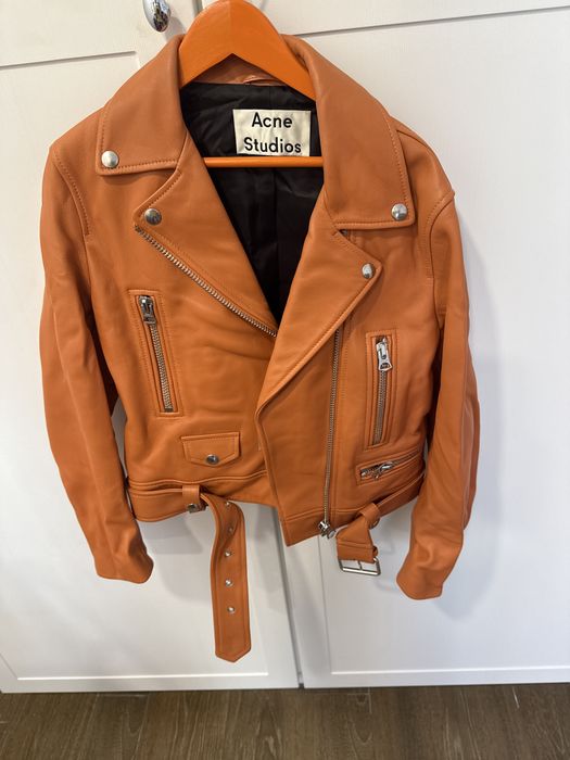 Куртка косуха з натуральноі гладкоі шкіри Acne Studios оригінал