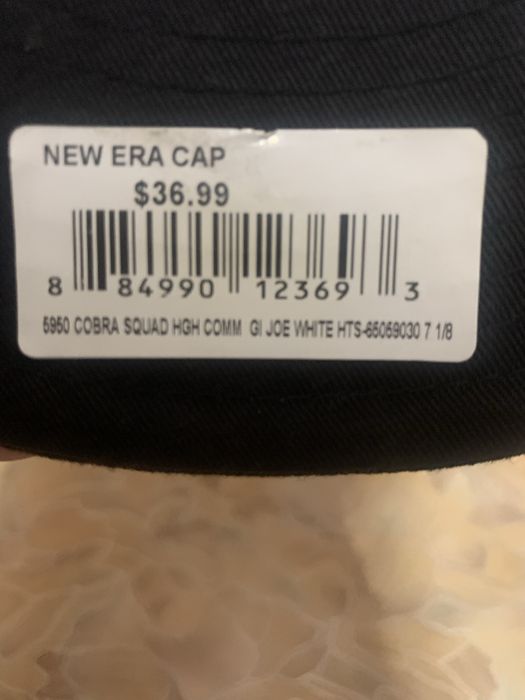 Кепка ( бейсболка ) Rare Cobra GI Joe New Era 7 7/8 HAT Characters