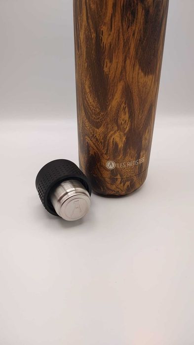 Garrafa térmica inox 750 inox wood Les artistes