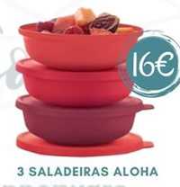 3 Saladeiras 450 mL Tupperware