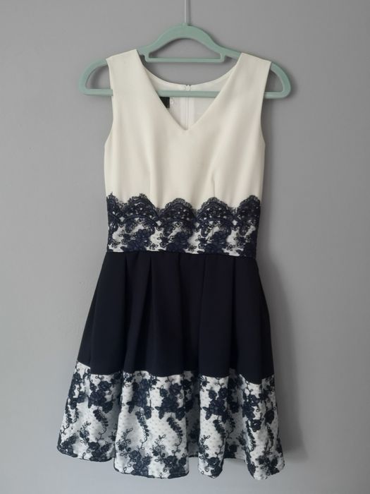 Sukienka na wesele studniówkę chrzest 34/36 XS/S