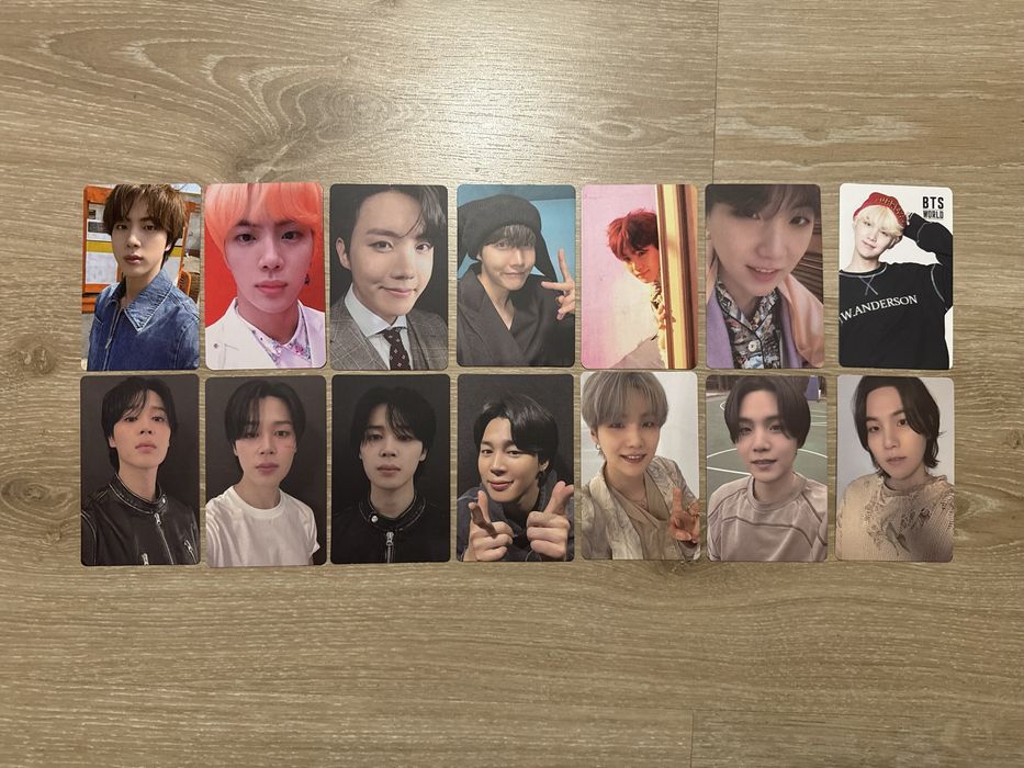 Photocard BTS Jin, Suga, Jimin, J-Hope