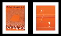 Tenis, plakaty dyptyk 40x50 x 2 sztuki