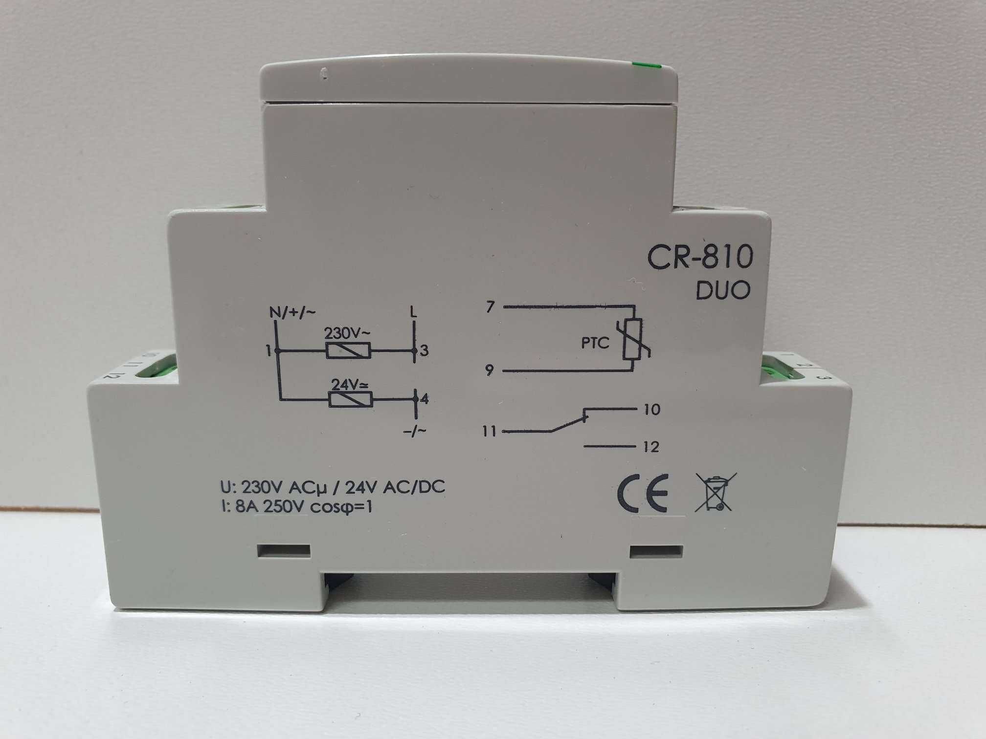 NOWY przekaźnik rezystancyjny kontroli temperatury F&F CR-810DUO