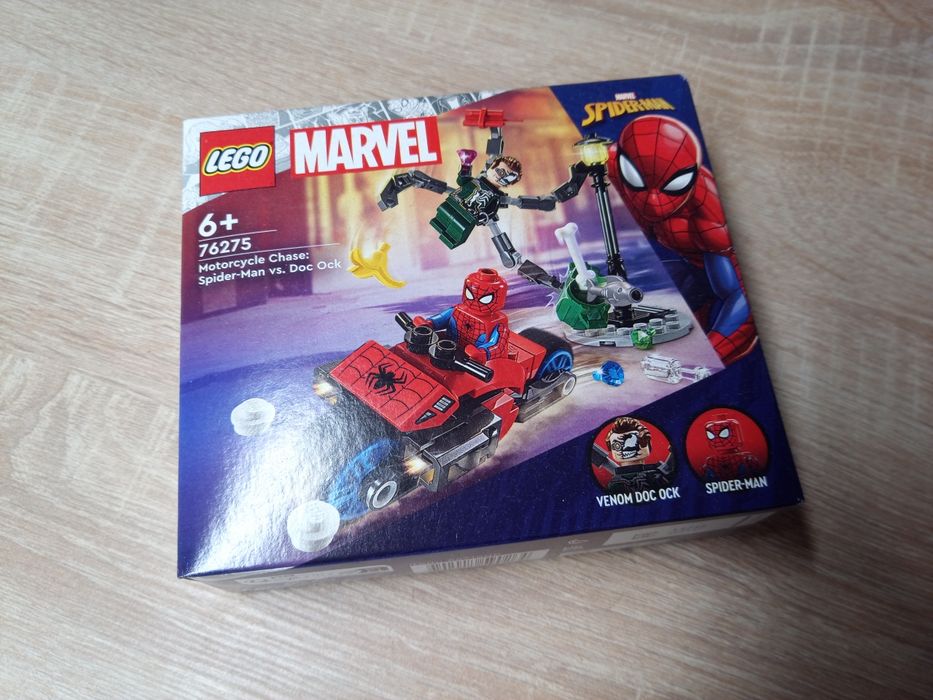 LEGO Marvel 76275 zestaw Pościg na motocyklu: Spider-Man vs. Doc Ock
