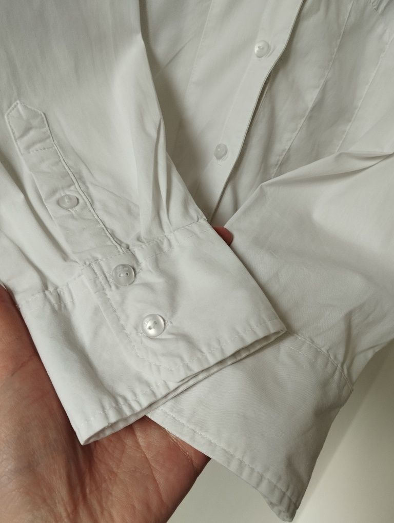 Biała klasyczna, taliowana koszula damska r. 38 s.Oliver