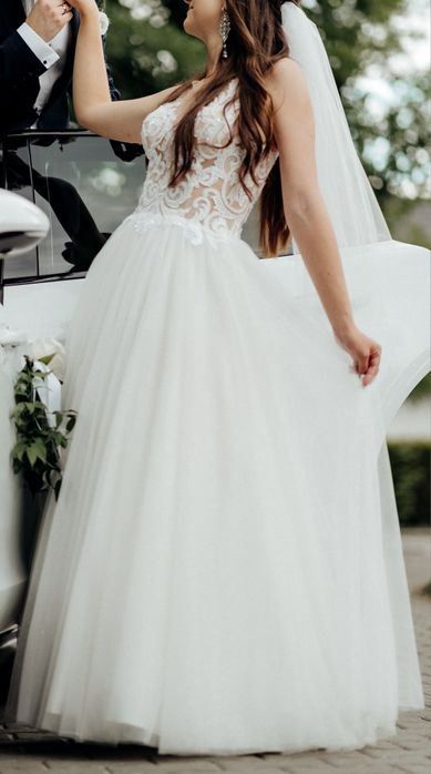 Suknia ślubna r. 34/36