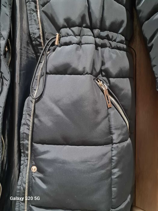 Płaszcz damski granatowy Top Secret 36/38 z kapturem