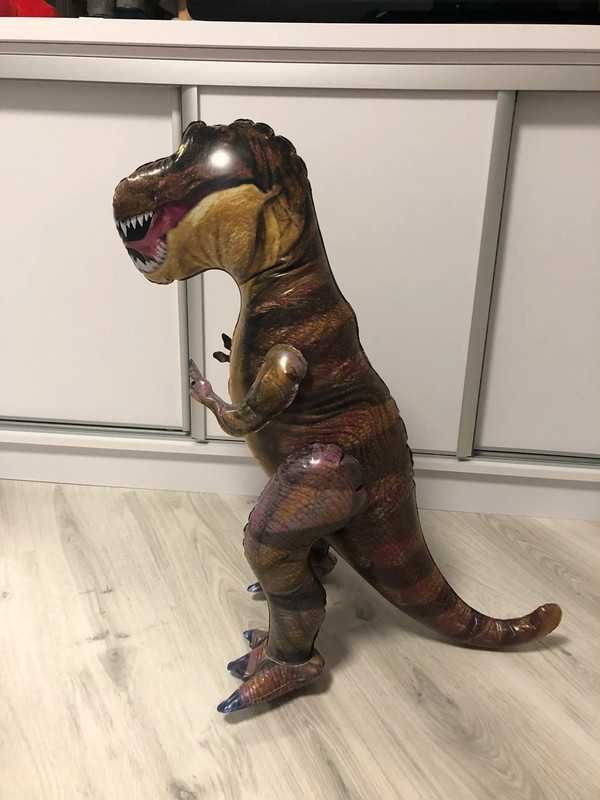 Nadmuchiwany T-rex brązowy 76cm.
