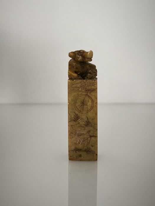 Pieczątka Chiny Chińska Azja Kamień mydlany