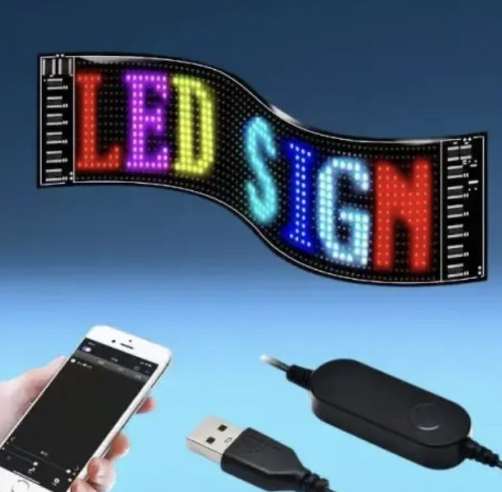 Гнучкий екран для реклами LED глаза панель рекламний екран