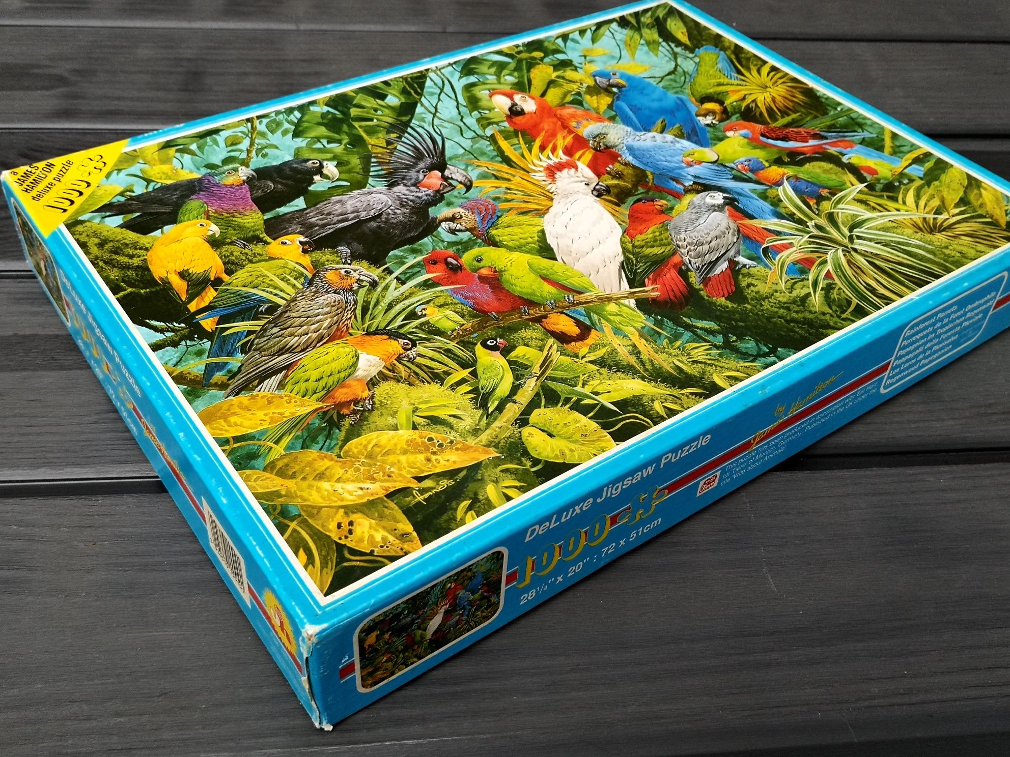 Puzzle 1000 JM Delux James Hamilton Rainforest Parrots