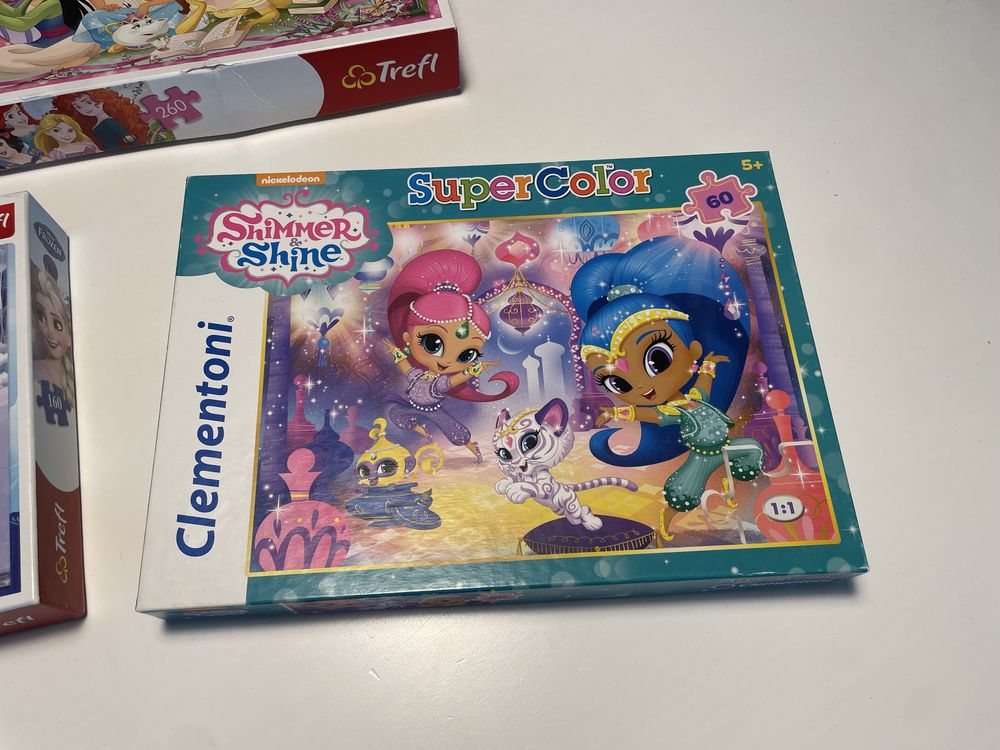 Puzzle Disney Frozen Shimmer i Shine 3szt.