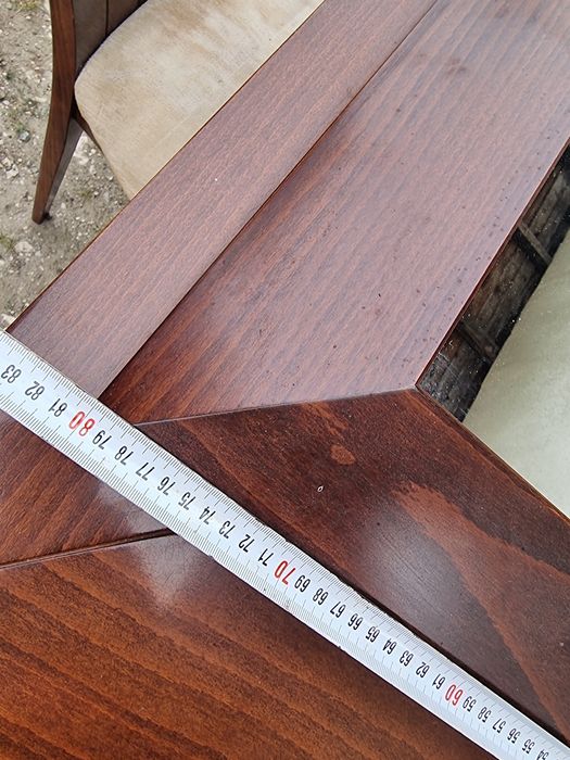 Lustro w ramie drewnianej 80x80