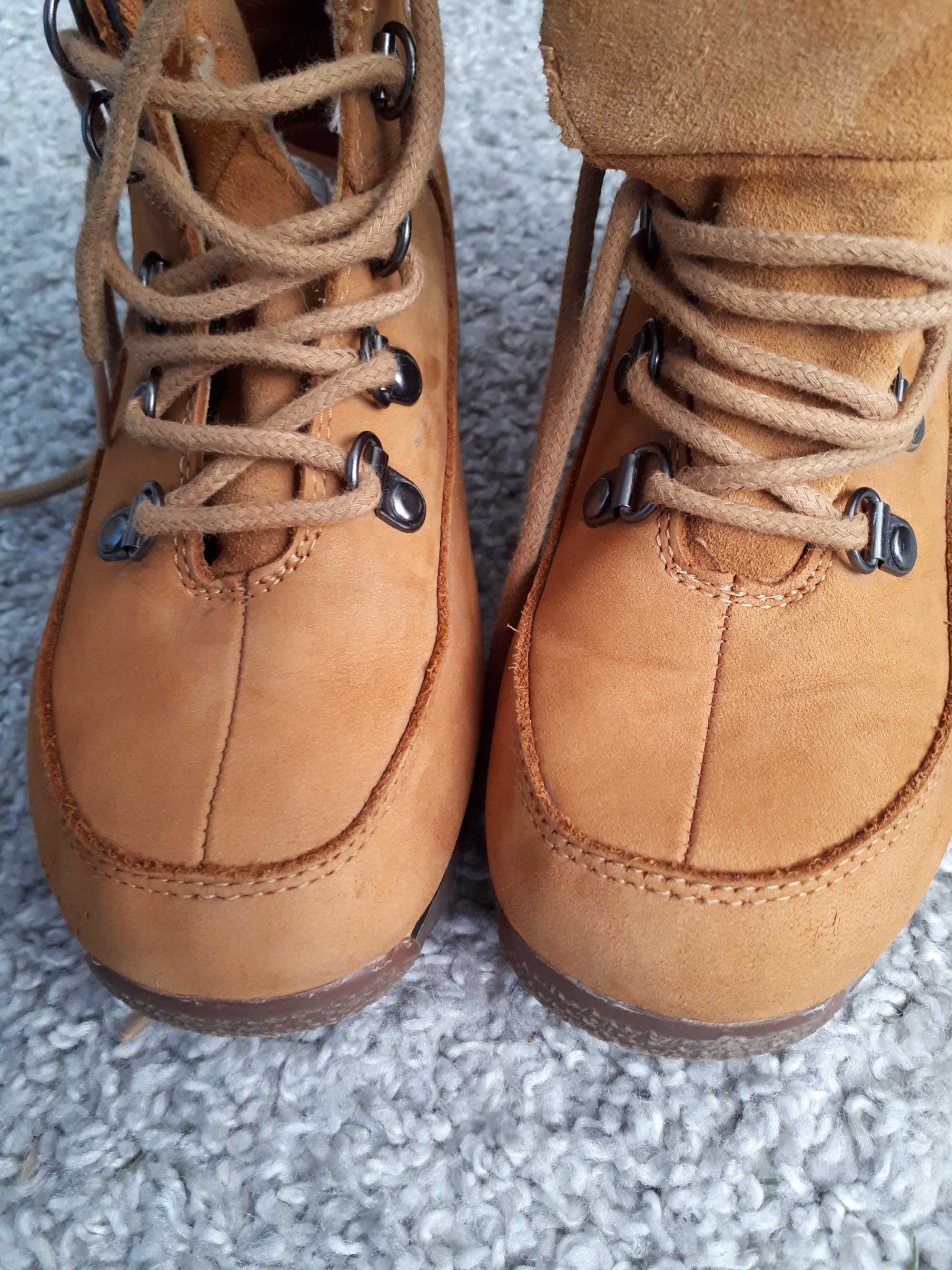 Skórzane buty dziecięce zimowe r.32 Warp