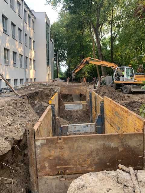 Budowa sieci wod-kan przyłącza kanalizacyjne przyłącza wodne