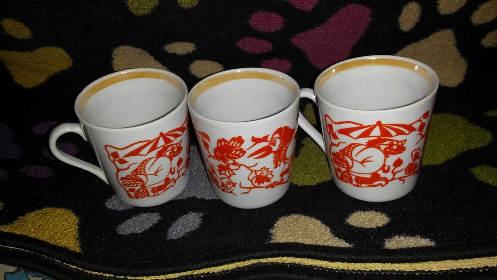 Посуда Лот Детские чашки Сорока-ворона СССР