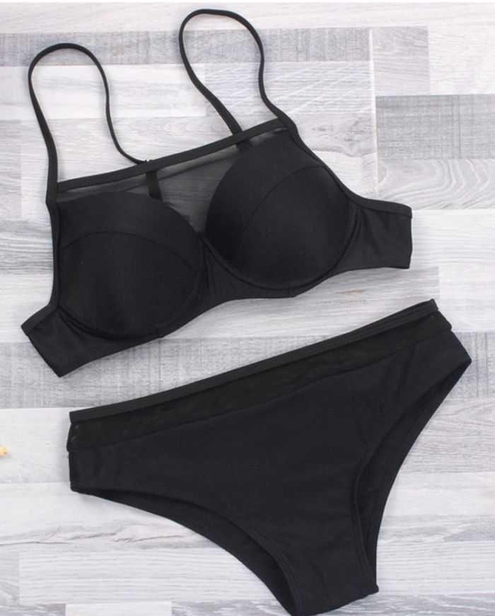 KOSTIUM kąpielowy dwuczęściowy strój bikini push up
