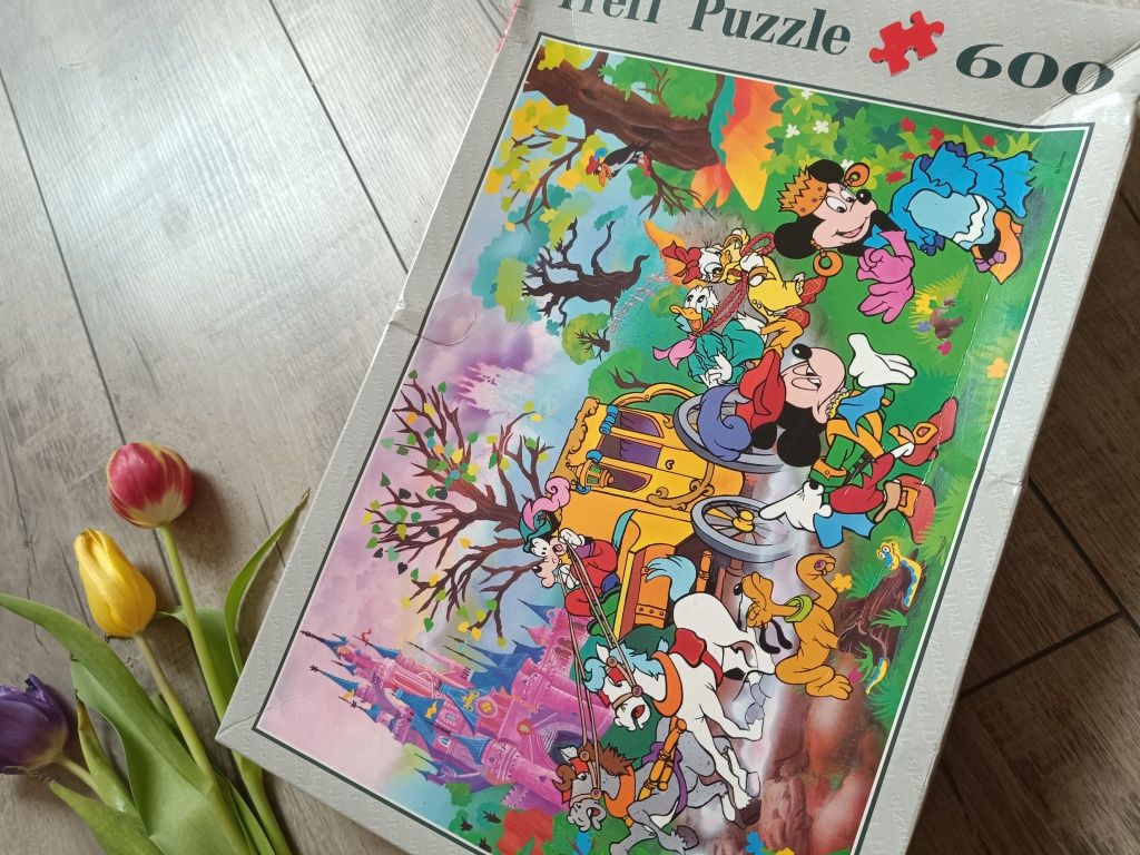 Puzzle stare trefl lata 90 PRL myszka Miki Disney kolekcjonerskie