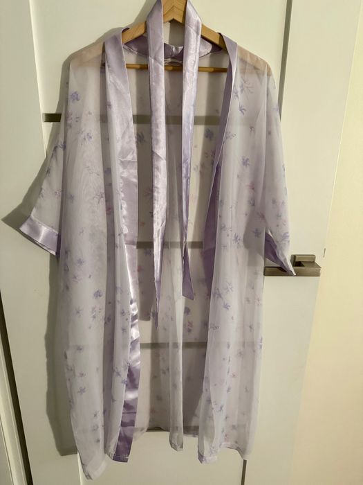 Szlafrok/narzutka liliowa