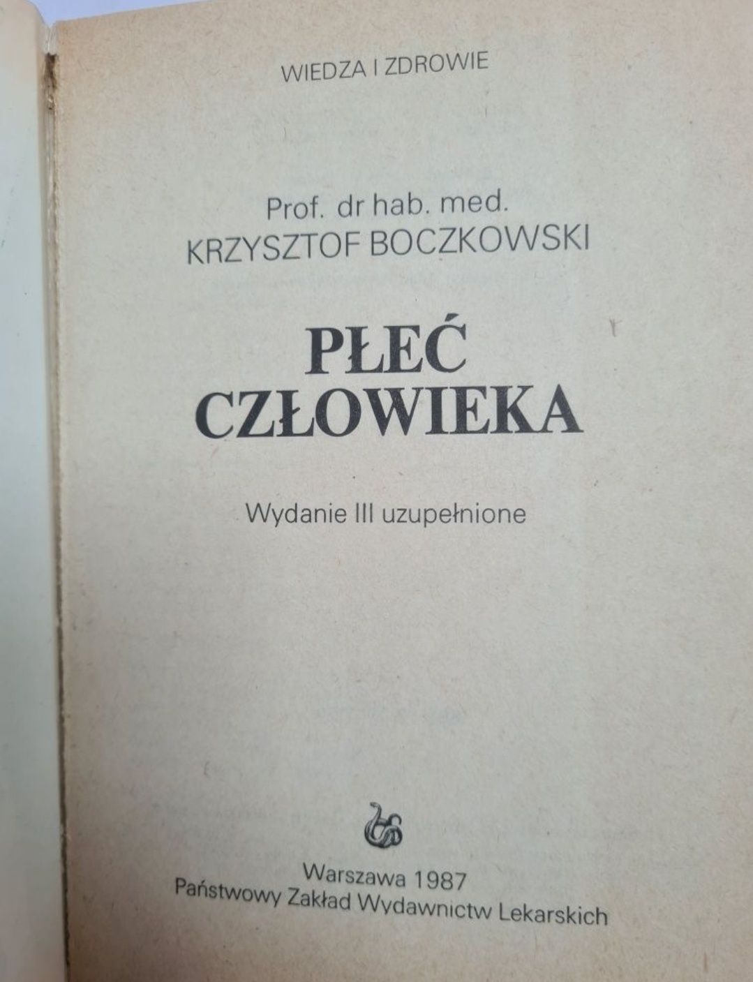 Płeć człowieka - Krzysztof Boczkowski. Książka