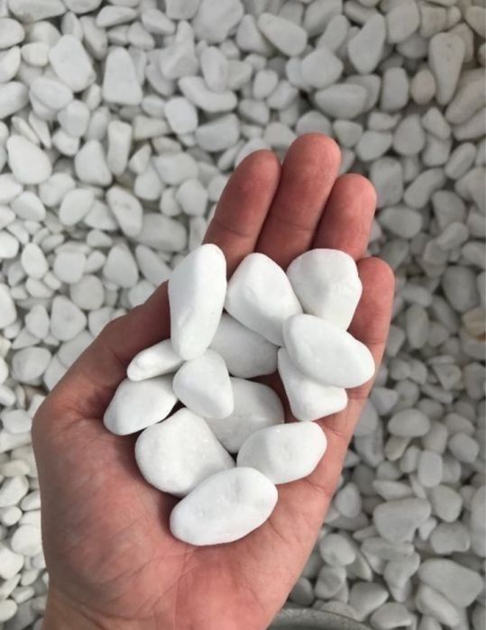 ŚNIEŻNOBIAŁY OTOCZAK GRECKI Biały Kamień Worki Thassos 1-2, 2-4, 3-6