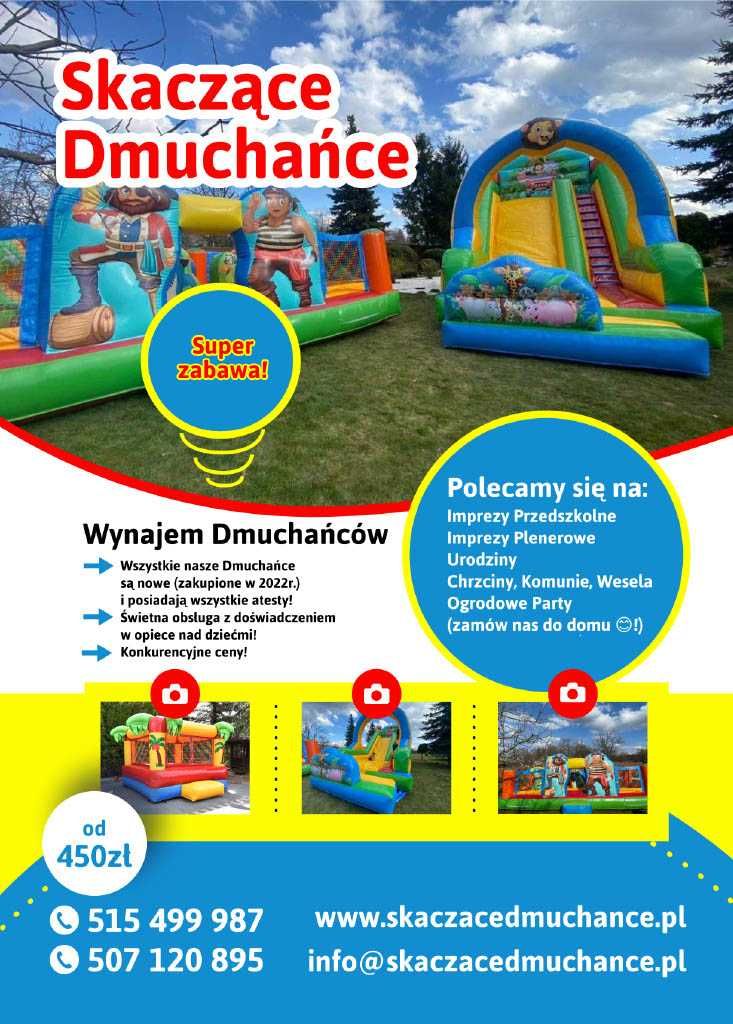 Dmuchańce Wynajem, Zjeżdżalnia Dmuchana, Zamek Dmuchany, Zorbing