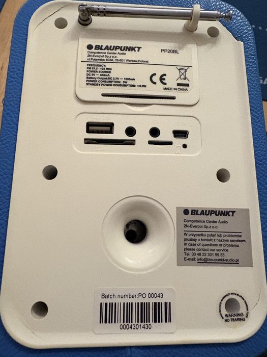 Przenośny radioodbiornik Blaupunkt PP20BL