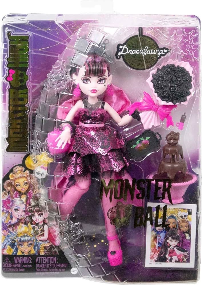 Monster High Draculaura Doll in Monster Ball Party