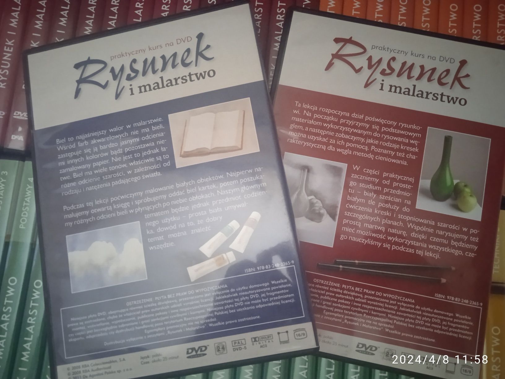 Praktyczny kurs dvd "rysunek i malarstwo" Deagostini 78 płyt i ksiązki