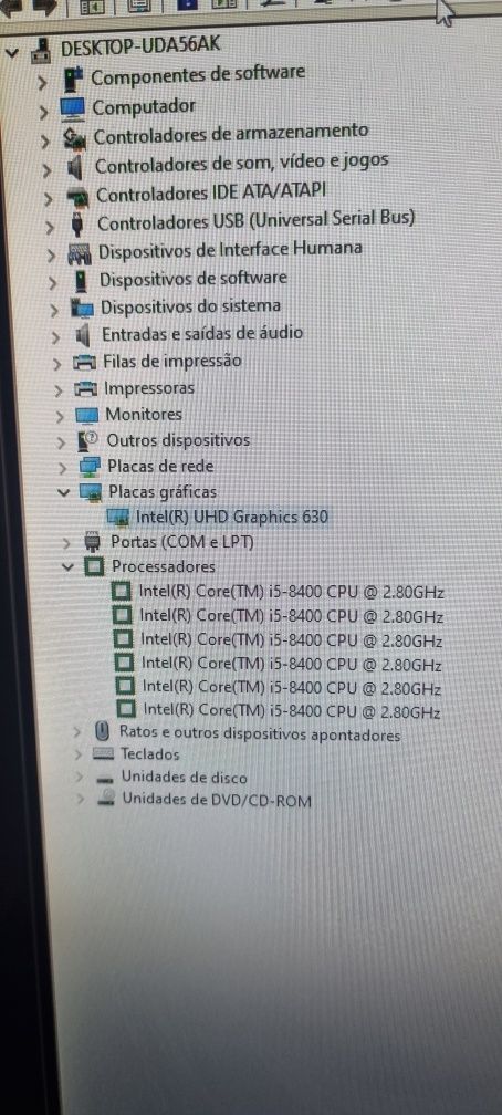 PC fixo Intel Core I5 16GB RAM SSD